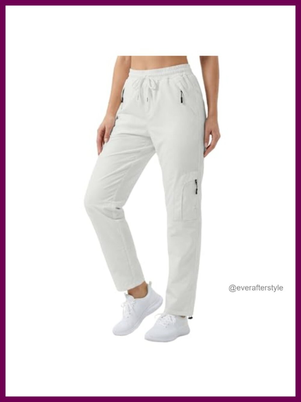 LANZHIP Women's Lightweight Quick-Dry Cargo Hiking Pants UPF 50